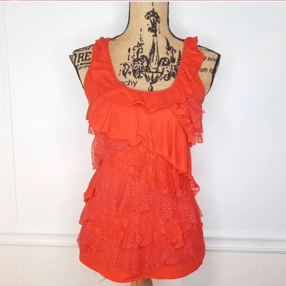 ❤️🎀 Deb · Layered Ribbon Tank · Size S - Picture 4 of 4